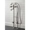 Kingston Brass CCK226K8 Freestanding Clawfoot Tub Faucet Package with Supply Line, Brushed Nickel CCK226K8 - alternate 5